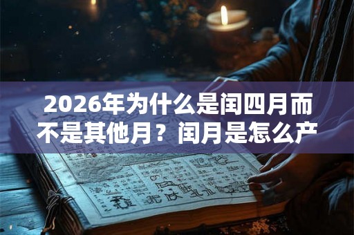2026年为什么是闰四月而不是其他月？闰月是怎么产生的？