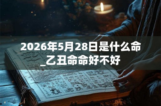 2026年5月28日是什么命_乙丑命命好不好 2026年5月28日是什么命_乙丑命命好不好