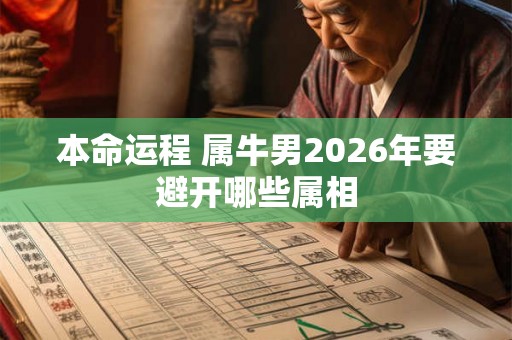 本命运程 属牛男2026年要避开哪些属相 本命运程 属牛男2026年要避开哪些属相