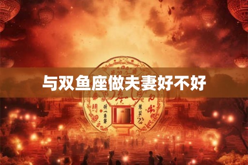 与双鱼座做夫妻好不好