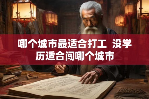 哪个城市最适合打工  没学历适合闯哪个城市
