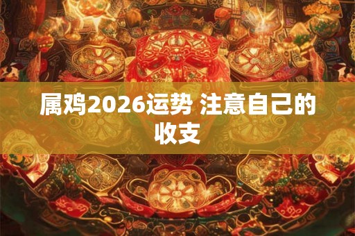 属鸡2026运势 注意自己的收支