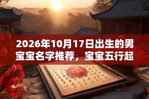 2026年10月17日出生的男宝宝名字推荐,宝宝五行起名 2026年10月17日出生的男宝宝名字推荐,宝宝五行起名