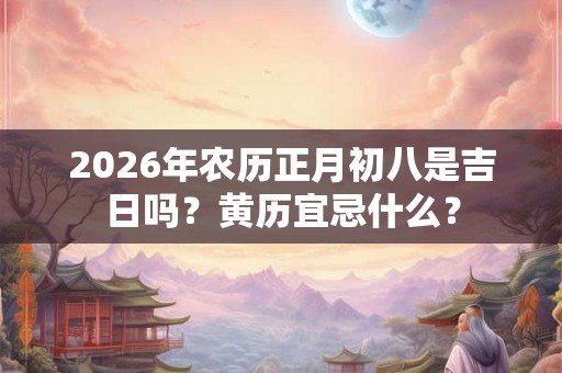 2026年农历正月初八是吉日吗?黄历宜忌什么? 2026年农历正月初八是吉日吗?黄历宜忌什么?