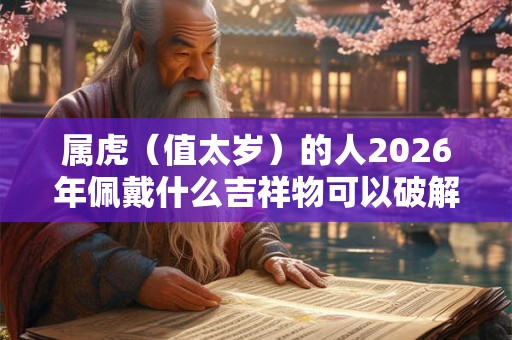 属虎（值太岁）的人2026年佩戴什么吉祥物可以破解转运