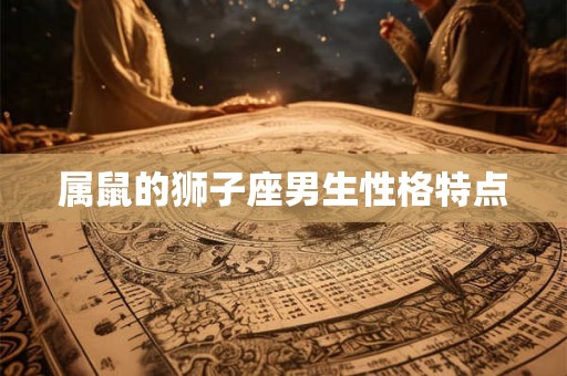 属鼠的狮子座男生性格特点