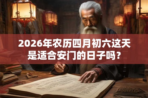 2026年农历四月初六这天是适合安门的日子吗？