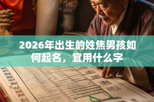 2026年出生的姓焦男孩如何起名,宜用什么字 2026年出生的姓焦男孩如何起名,宜用什么字