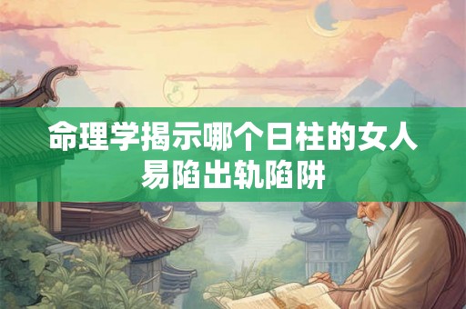 命理学揭示哪个日柱的女人易陷出轨陷阱