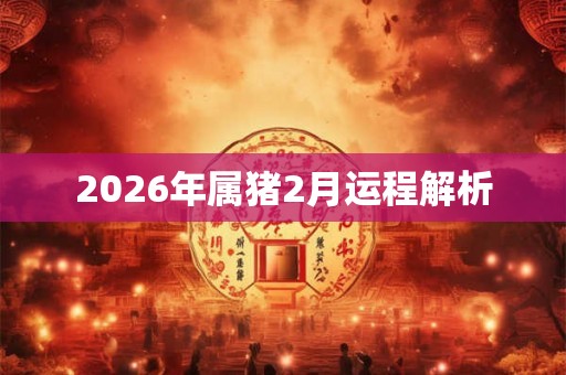 2026年属猪2月运程解析 2026年属猪2月运程解析