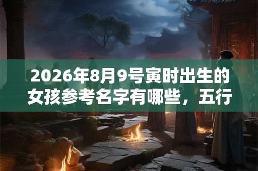 2026年8月9号寅时出生的女孩参考名字有哪些，五行属什么
