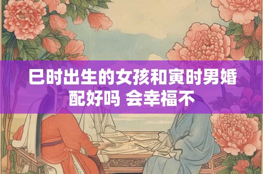 巳时出生的女孩和寅时男婚配好吗 会幸福不 巳时出生的女孩和寅时男婚配好吗 会幸福不