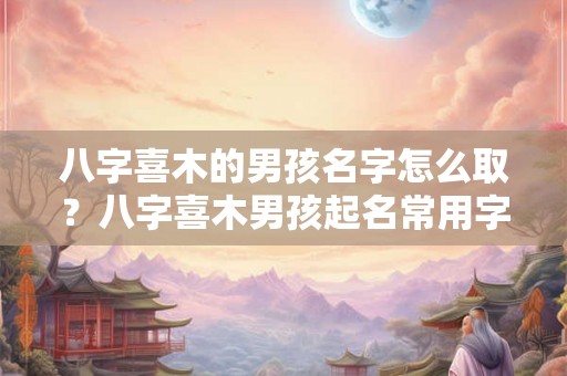 八字喜木的男孩名字怎么取？八字喜木男孩起名常用字？