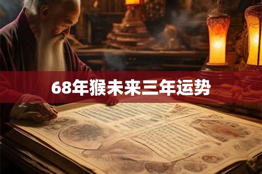 68年猴未来三年运势