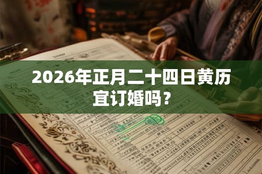 2026年正月二十四日黄历宜订婚吗？