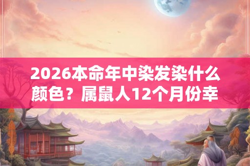 2026本命年中染发染什么颜色?属鼠人12个月份幸运颜色 2026本命年中染发染什么颜色?属鼠人12个月份幸运颜色