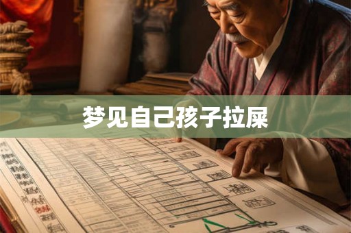 梦见自己孩子拉屎