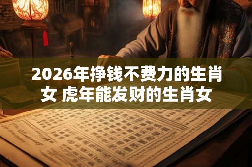 2026年挣钱不费力的生肖女 虎年能发财的生肖女 2026年挣钱不费力的生肖女 虎年能发财的生肖女