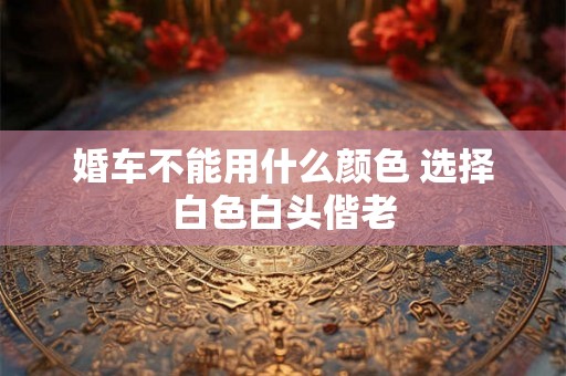 婚车不能用什么颜色 选择白色白头偕老