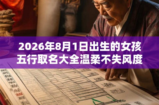 2026年8月1日出生的女孩五行取名大全温柔不失风度