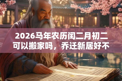 2026马年农历闰二月初二可以搬家吗，乔迁新居好不好？