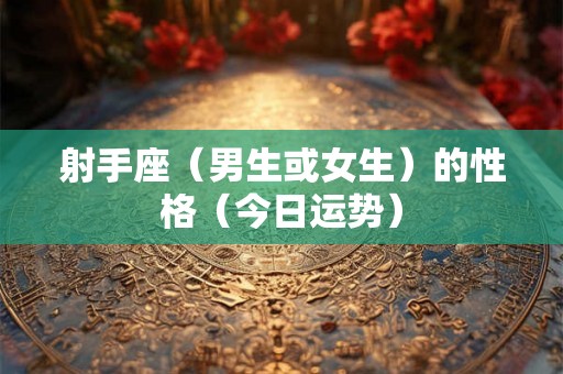 射手座（男生或女生）的性格（今日运势）
