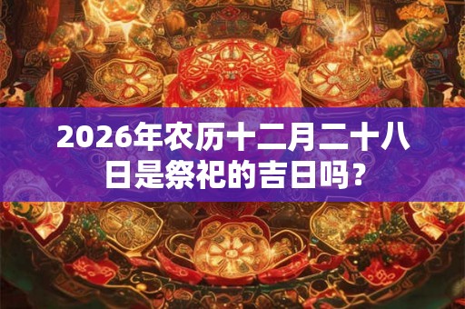2026年农历十二月二十八日是祭祀的吉日吗？