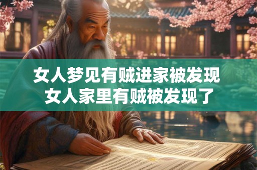 女人梦见有贼进家被发现 女人家里有贼被发现了