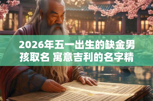 2026年五一出生的缺金男孩取名 寓意吉利的名字精选