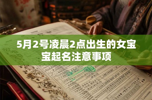 5月2号凌晨2点出生的女宝宝起名注意事项