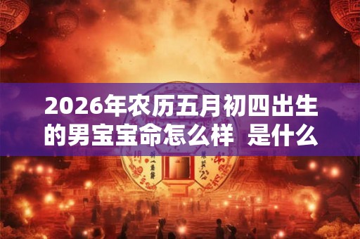 2026年农历五月初四出生的男宝宝命怎么样  是什么命
