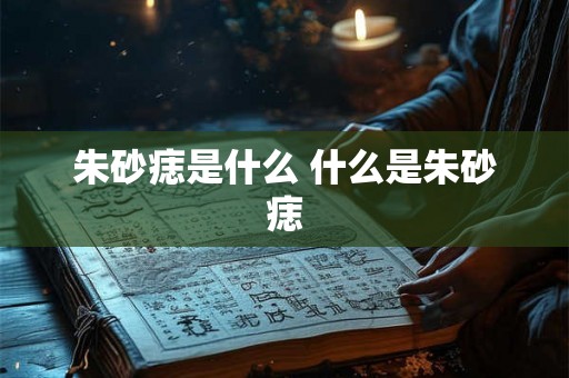 朱砂痣是什么 什么是朱砂痣