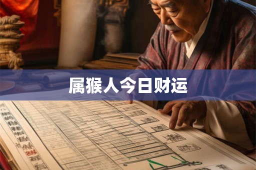 属猴人今日财运