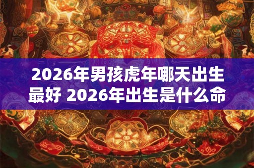 2026年男孩虎年哪天出生最好 2026年出生是什么命