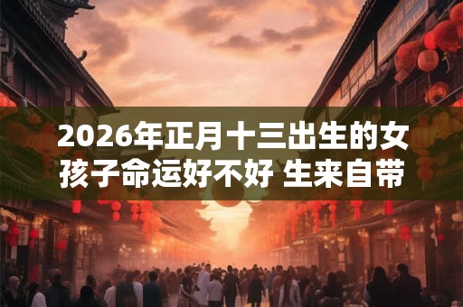2026年正月十三出生的女孩子命运好不好 生来自带福气