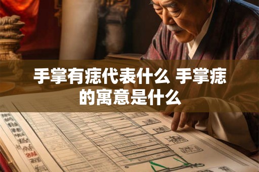 手掌有痣代表什么 手掌痣的寓意是什么 手掌有痣代表什么 手掌痣的寓意是什么