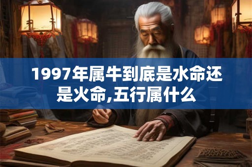 1997年属牛到底是水命还是火命,五行属什么