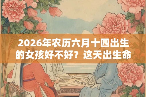 2026年农历六月十四出生的女孩好不好?这天出生命运如何? 2026年农历六月十四出生的女孩好不好?这天出生命运如何?