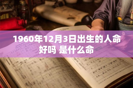 1960年12月3日出生的人命好吗 是什么命