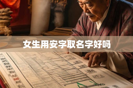 女生用安字取名字好吗