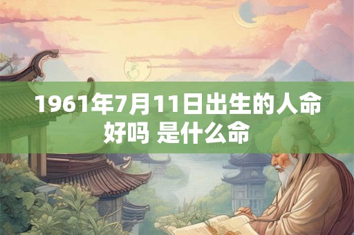 1961年7月11日出生的人命好吗 是什么命