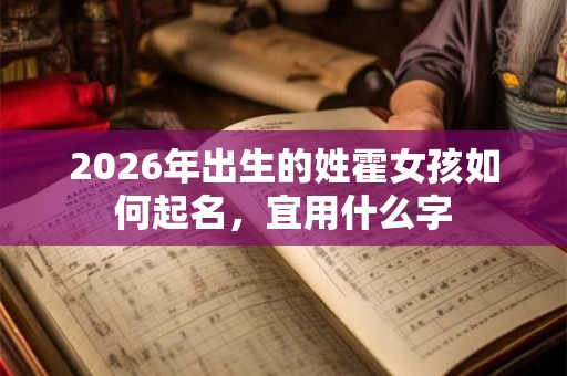 2026年出生的姓霍女孩如何起名,宜用什么字 2026年出生的姓霍女孩如何起名,宜用什么字