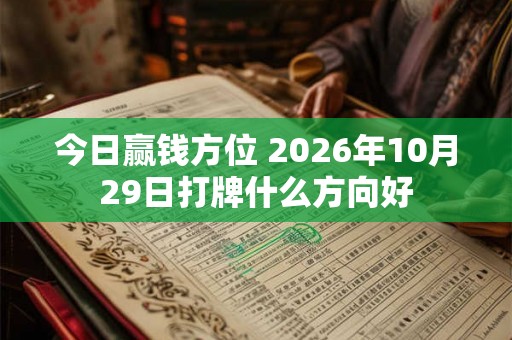 今日赢钱方位 2026年10月29日打牌什么方向好 今日赢钱方位 2026年10月29日打牌什么方向好