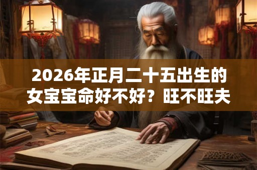 2026年正月二十五出生的女宝宝命好不好？旺不旺夫？