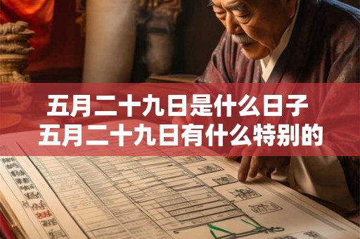 五月二十九日是什么日子 五月二十九日有什么特别的