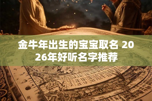 金牛年出生的宝宝取名 2026年好听名字推荐