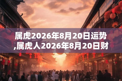 属虎2026年8月20日运势,属虎人2026年8月20日财运,生肖虎2026年8月20日运势