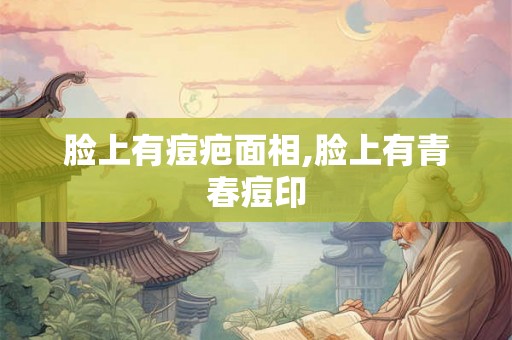 脸上有痘疤面相,脸上有青春痘印