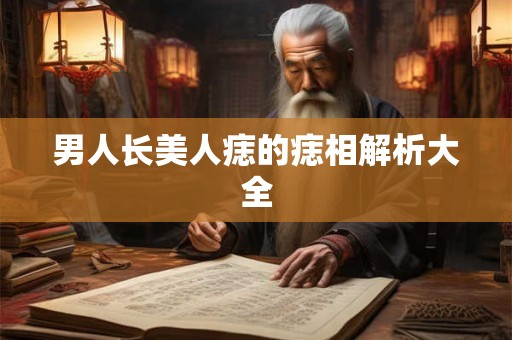 男人长美人痣的痣相解析大全