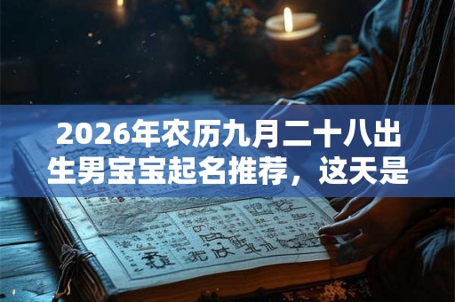 2026年农历九月二十八出生男宝宝起名推荐，这天是好日子吗？